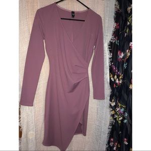 Long sleeve Asymmetrical Windsor Dress